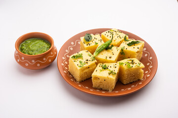 Gujarati Snack Khaman Dhokla