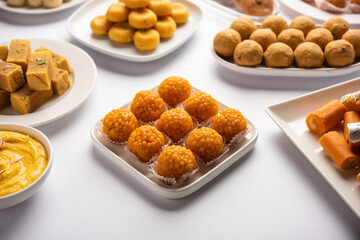 Motichoor Laddoo or bundi laddu