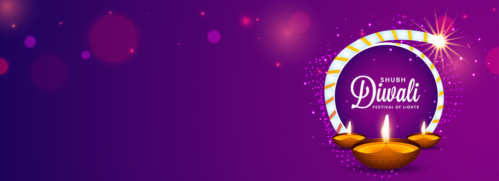 Happy diwali celebartion banner design free space for your text or your elements.