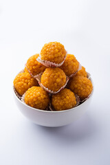 Motichoor Laddoo or bundi laddu