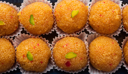 Motichoor Laddoo or bundi laddu