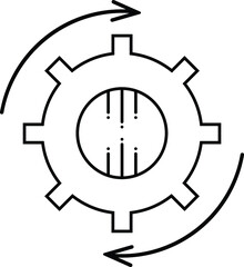 Development vector icon in illustration