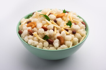 Sabudana Fried Chivda or farsan for Vrat or upwas