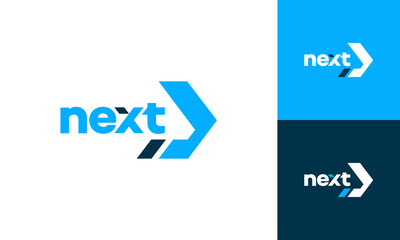 Modern Next Logo designs concept vector, Arrow logo designs concept