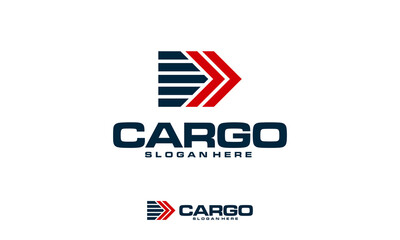 Fast Cargo Delivery logo designs concept vector, Logistics logo symbol icon