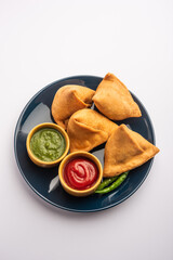 Punjabi Veg samosa snack