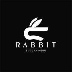 Vector logo of letter C and rabbit ears.
 an abstract combination of the letter C and bunny ears.