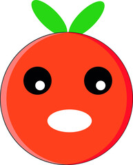 Obraz premium Cartoon orange design