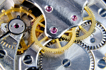 Old mechanical pendulum wristwatch