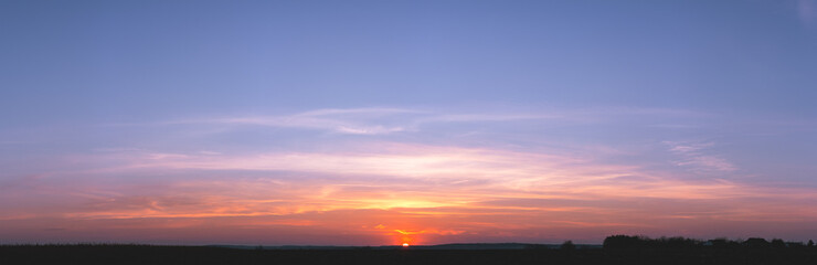 Gorgeous Panorama twilight sky and cloud at morning background image