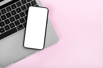 New iPhone 12 pro on a white background.