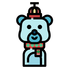Bear line icon
