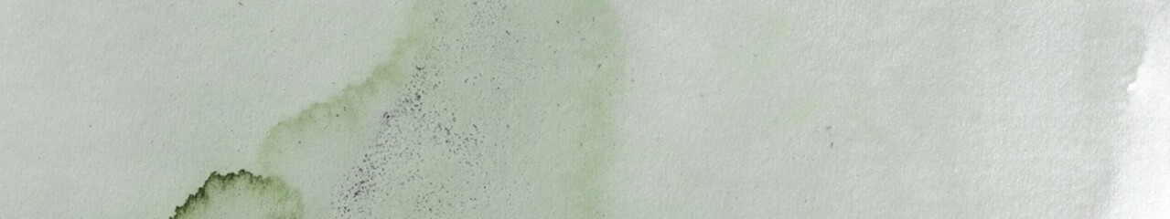Watercolor Paint Texture Background Banner with pastel Green Color