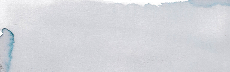Watercolor Paint Texture Background Banner with pale Blue Color