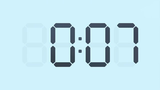 Digital Time Retro Display Series From 0 06 To 0 07 
Exact Time Series 
Alarm Clock Front Camera Close Up 
Creative And Customizable Movie, Film, Video Asset 
