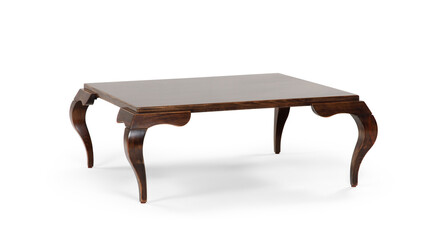 coffee table on white background