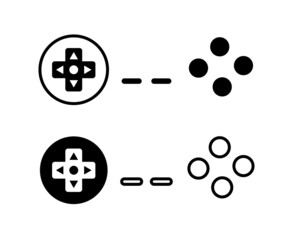 classic video game joystick symbol icon vector for websites © Hamz2001