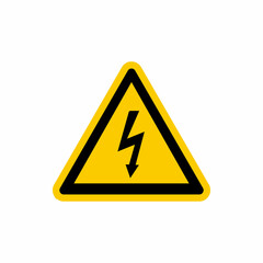 danger high voltage sign symbol vector