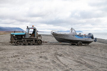 Obraz premium Russian trucks