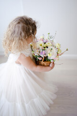 bride with bouquet