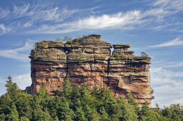 der Asselstein bei Annweiler am Trifels,Pfälzerwald,Rheinland-Pfalz,Deutschland
