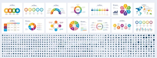 Foto op Plexiglas infographic template © Julien Eichinger