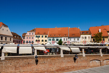 The city of Sibiu in Romania	