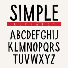 Simple font 002