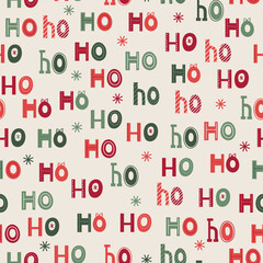 Funny seamless christmas pattern