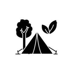 Ecotourism olor line icon. Pictogram for web page, mobile app, promo