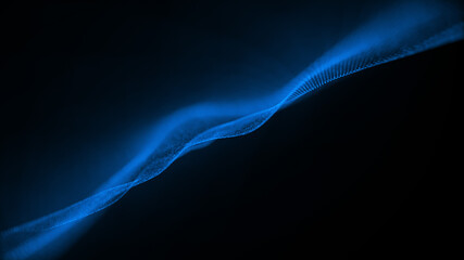 Abstract Blue Technology 4K Futuristic  Background 