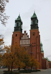Fototapeta na wymiar Poznan, Poland - 22-10-2021: Saint Peter and Paul basilica 