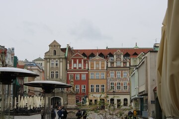 Poznan, Poland - 10-22-2021: Old market square 