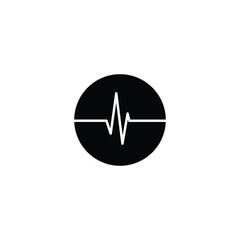  heartbeat icon . stethoscope sign heart beat