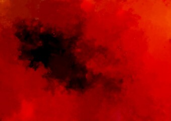 赤い幻想的な血の水彩テクスチャ背景
