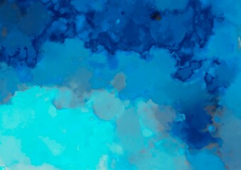 
幻想的な水彩の水色テクスチャ背景

