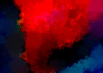 赤い幻想的な血の水彩テクスチャ背景
