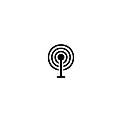 Antenna simple flat icon vector illustration