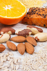 Best nutritious food for healthy thyroid. Natural eating containing vitamins