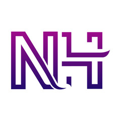 Creative NH logo icon design