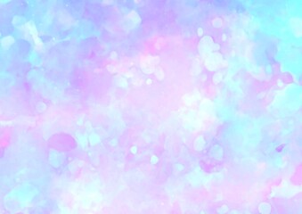 幻想的な水彩の水色テクスチャ背景
