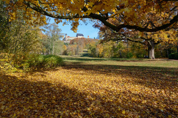 Veste Coburg im Herbst, Hofgarten, Oberfranken