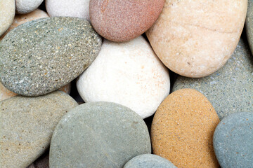 Fototapeta na wymiar Pebble stones close up. 