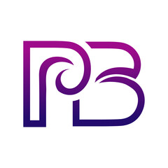 Creative PB logo icon design