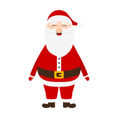 Santa Claus for christmas on a white background 