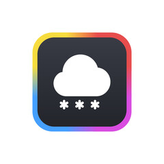 Snow - App Icon Button