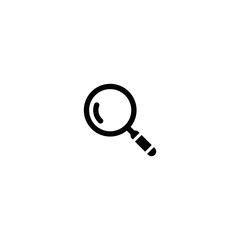 Search simple flat icon vector illustration