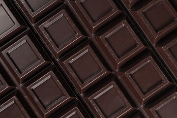 Chocolate background. Chocolate bar close up