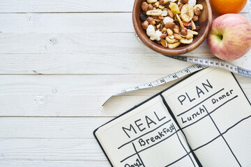 snack breakfast organic fitness health wooden table