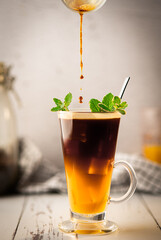 cold orange juice coffee